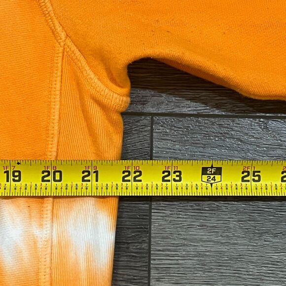 Champion x Todd Snyder Tie Dye Crewneck Sweatshirt Orange Made in USA Men's XL - Picture 5 of 6